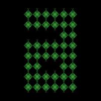 Lowercase alphabet a ketupat. Ketupat is a typical Eid food made from rice wrapped in a woven coconut leaves. Ketupat comes from the island of Java and has been around since the 15th century. vector