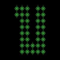 Lowercase alphabet u ketupat. Ketupat is a typical Eid food made from rice wrapped in a woven coconut leaves. Ketupat comes from the island of Java and has been around since the 15th century. vector