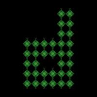 Lowercase alphabet d ketupat. Ketupat is a typical Eid food made from rice wrapped in a woven coconut leaves. Ketupat comes from the island of Java and has been around since the 15th century. vector