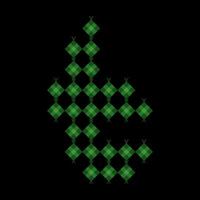 Lowercase letter t ketupat. Ketupat is a typical Eid food made from rice wrapped in a woven coconut leaves. Ketupat comes from the island of Java and has been around since the 15th century. vector