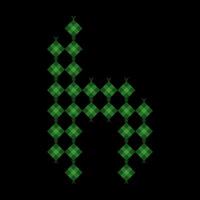 Lowercase alphabet h ketupat.Ketupat is a typical Eid food made from rice wrapped in a woven coconut leaves. Ketupat comes from the island of Java and has been around since the 15th century. vector