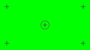 Chroma key background. Green screen with cross marks for tracking. technology to add special visual effects or VFX during final filmmaking stage. flat illustration vector