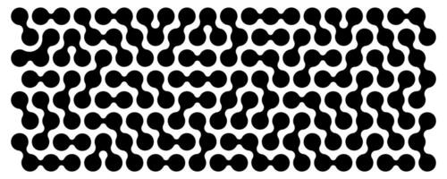 Meta ball pattern. Circuit texture. Connected liquid drops or amorphous shapes. Organic blobs, neurons or molecules isolated on white background. Modern abstract banner. graphic illustration vector