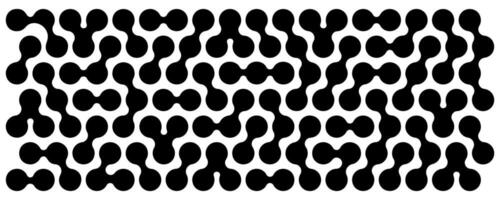 Circuit scheme. Metaballs pattern. Liquid drops, organic blobs or morph shapes background. Neurons or molecules net isolated on white background. Trendy abstract print. graphic illustration vector