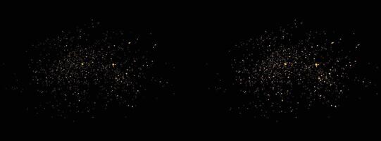 Confetti abstract gold glitter luxury background design.Realistic gold glitter stardust texture isolated illustration background design vector