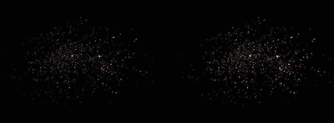 Confetti abstract gold glitter luxury background design.Realistic gold glitter stardust texture isolated illustration background design