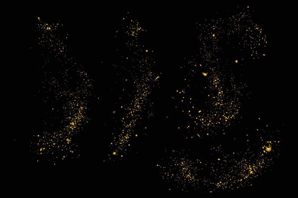 Glitter gold luxury stardust background set