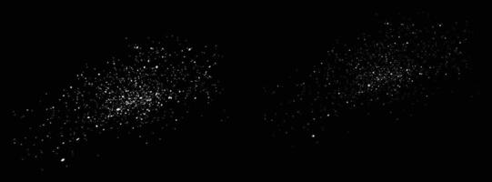 Realistic overlay snowfall snowflakes shapes background vector
