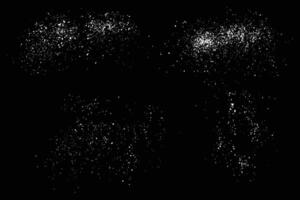 Abstract set of snowflakes snow background design vector