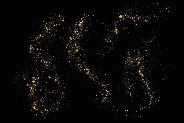 Stardust gold glitter illustration background design collection