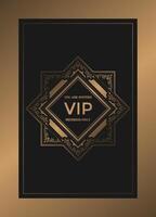 VIP invitation card for members only vector