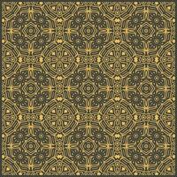 Yellow and black pattern design vector