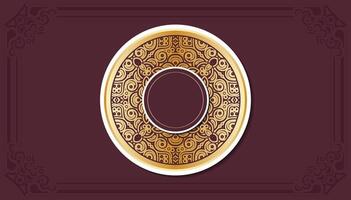 Luxury Geometric Border Background design vector