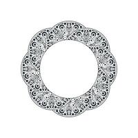 decorative circle lines border background design. vector