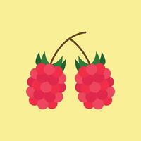 Berry in vibrant red and soft shading forms a playful and attractive food icon. vector