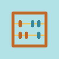 Classic abacus in earthy hues forms a nostalgic and trusted financial tool icon. vector