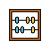 Wooden abacus with colorful beads creates a playful yet professional accounting icon. vector