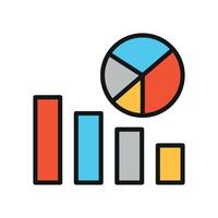Infographic icon with multicolor visuals delivers an engaging and informative chart design. vector