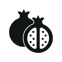Fruit with thick shape and minimal detail delivers a timeless and healthy food icon. vector