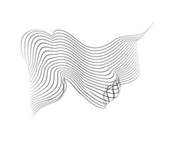 A drawing of a wave on a white background vector