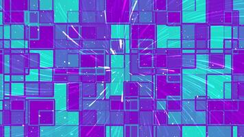 Purple and Teal Gradient Background Digital Explosion video