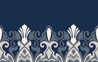 Abstract patterns, ethnic tribal patterns for fabric patterns, carpet patterns, blue borders vector