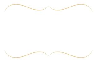 Simple frame, gold vintage frame, thin vintage lines vector