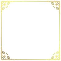 Simple vintage frame, decorative border for signs vector