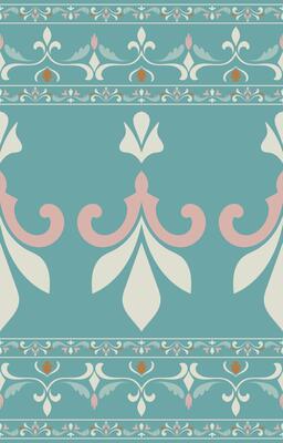 Pastel wallpaper pattern, seamless ethnic tribal pattern, carpet border pattern