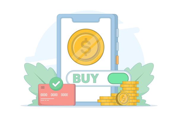 digital transaction concept, secure money transfer and payment gateway, encrypted transactions, digital wallet and secure payment options. flat style design illustration on background.