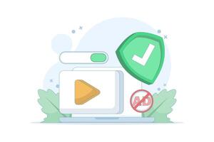 Ad blocker for video streaming vector