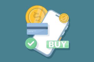 digital transaction concept, secure money transfer and payment gateway, encrypted transactions, digital wallet and secure payment options. flat design illustration on background. vector