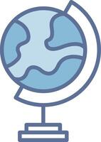 Earth Globe Pixel Style Badge Layout vector