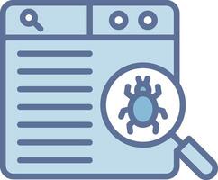 Virus Scan Stylish UX Piece Symbol vector