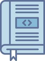 Coding Book Wireframe App Design Element vector