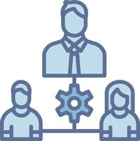 Team Management Gradient Color Form Shape vector