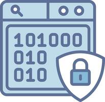 Encrypted Interactive UI Design Element vector