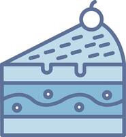 Piece Of Cake Flat Symbol Design vector