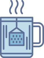 Hot Tea 3D Interface Shape Design vector