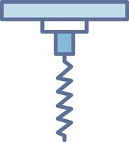 Corkscrew Web Style Graphic Piece vector