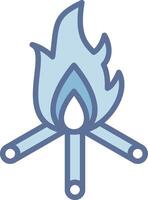Bonfire Interface Line Graphic Element vector