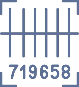 Bar Code Color Block Badge Symbol vector