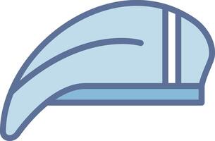 Beret Minimal Design Badge Artwork vector