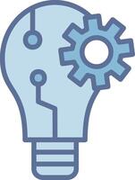 Idea Neon UI Symbol Sketch vector