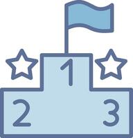 Podium Cool Tone Form Structure vector