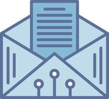 Inbox Mobile App Illustration Drawing vector