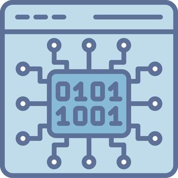 binario código apagado color diseño diseño vector