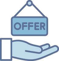 Offer Sharp Line Mark Symbol vector