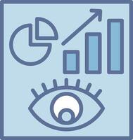 Visualization Shadowed Flat Design Element vector