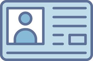 Id Card Minimal User Interface Element vector